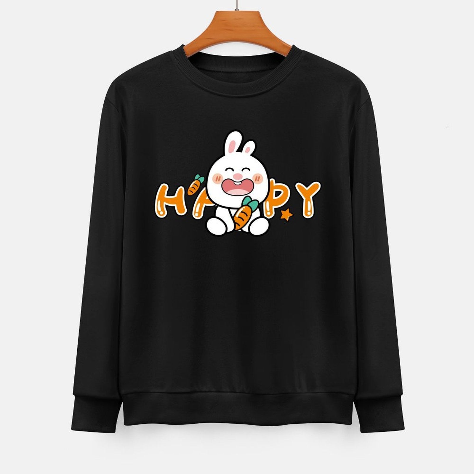 Front Patterned Long Sleeve TopHeavyweight EasyStyle